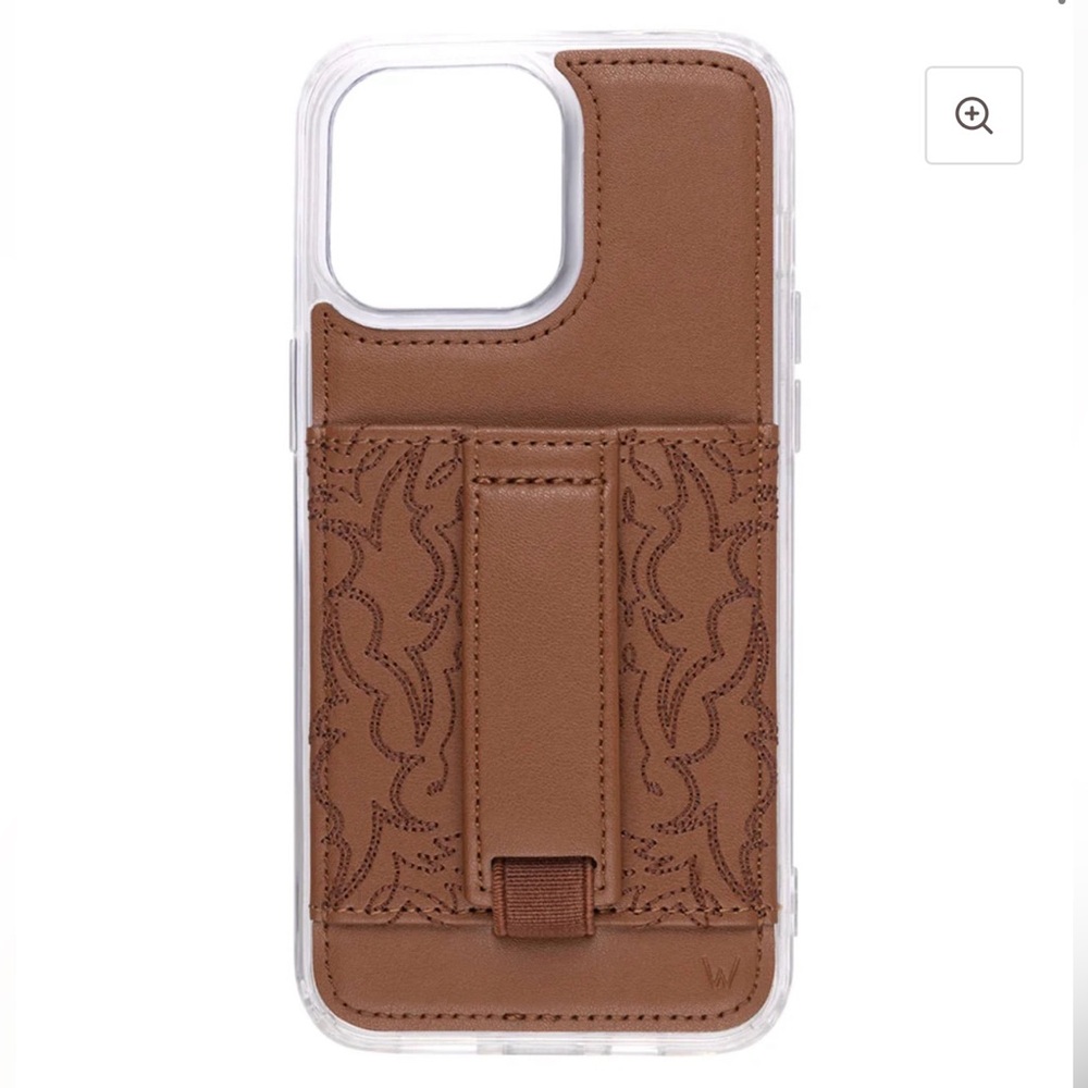 Walli Brown Leather Phone Case with Stand